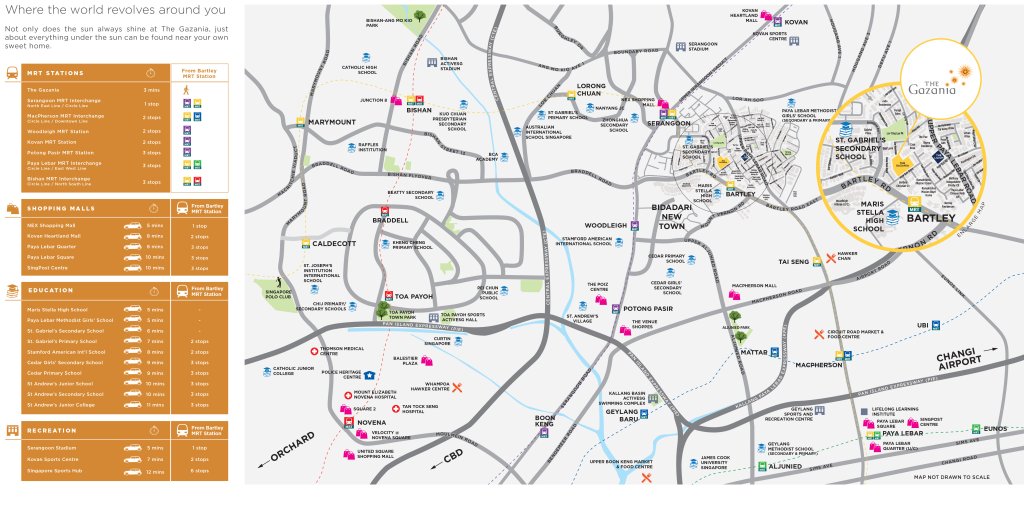 The Gazania thegazania location map, Serangoon, Singapore