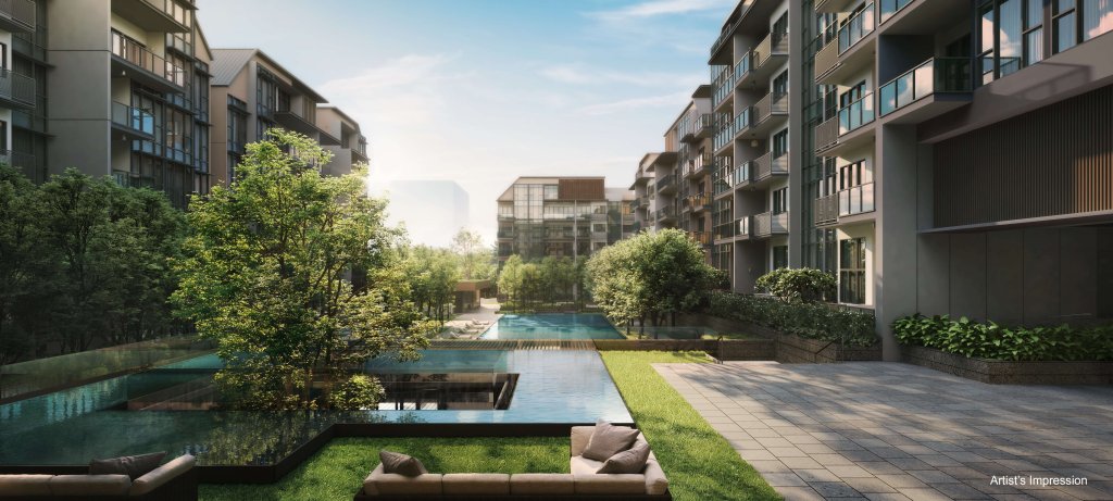 Verdale courtyard, Bukit Timah, Singapore