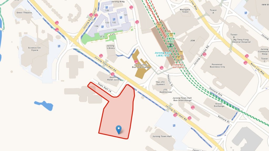 Jurong Town Hall Link GLS site map in Jurong Lake District