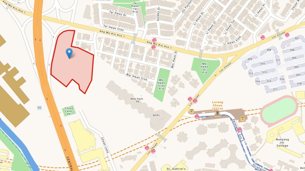 Chuan Grove GLS site map, the largest Reserve List parcel