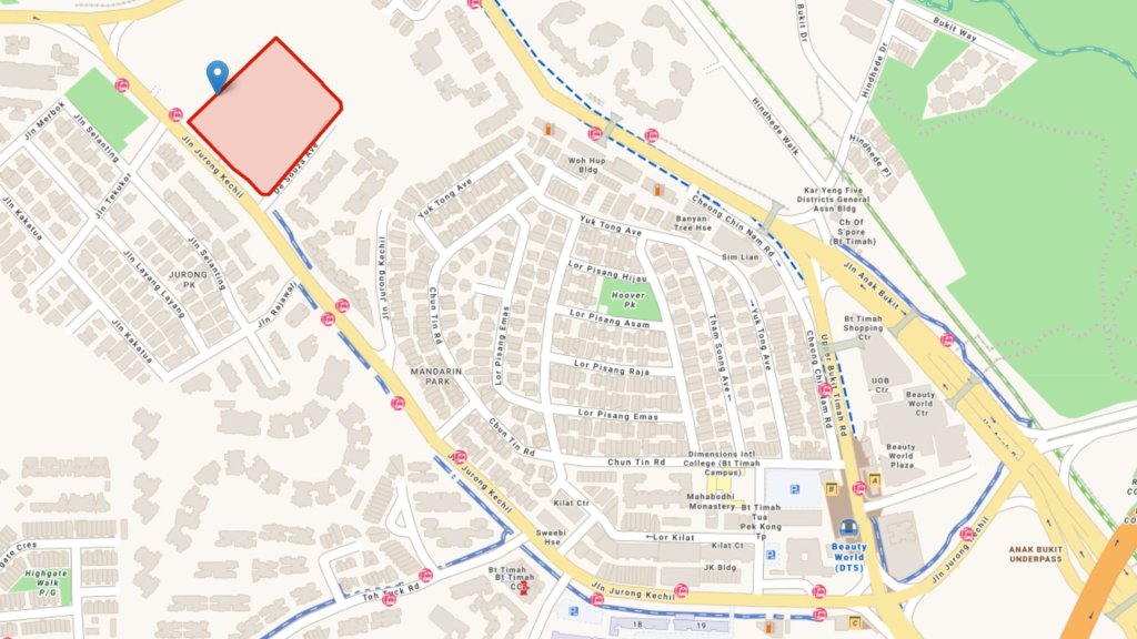 De Souza Avenue GLS site map in the Beauty World transformation area