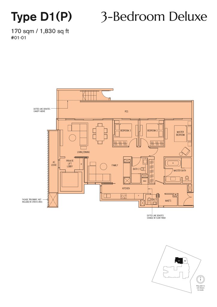 19 Nassim floor plan 1,830 sqft Type D1(P)