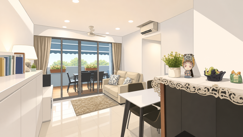 A Treasure Trove living and dining area interior