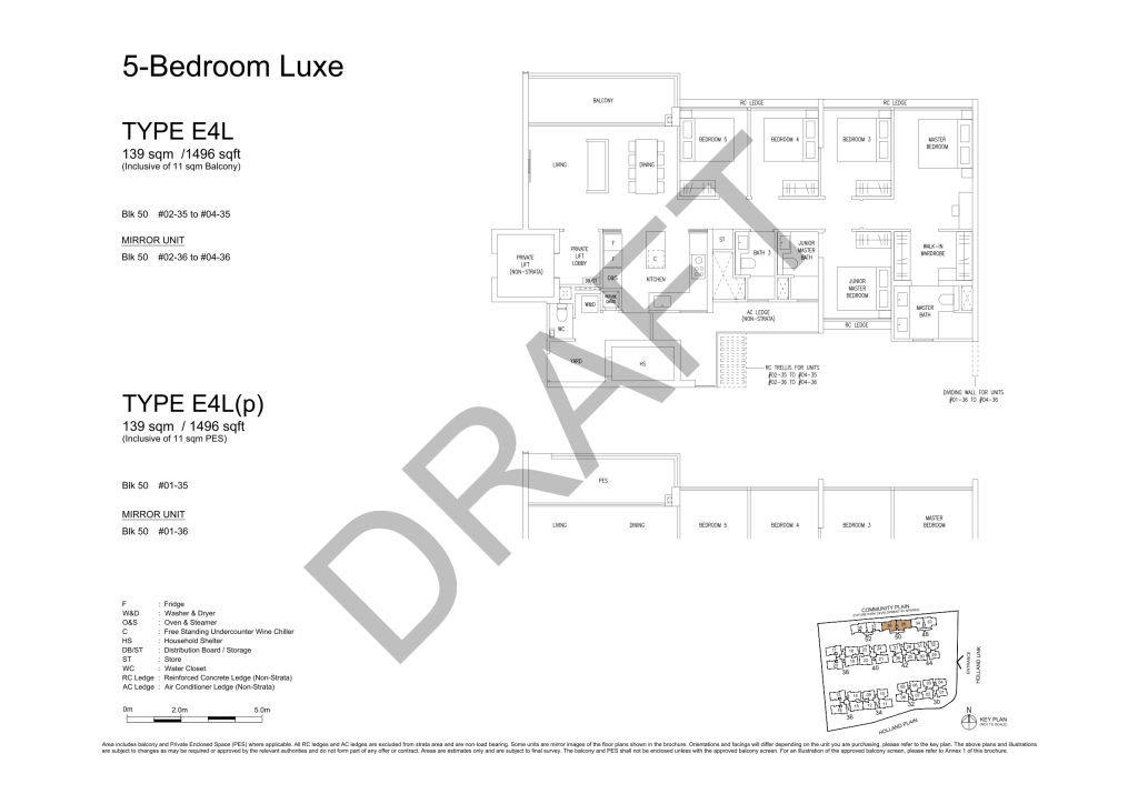 Amberwood at Holland 5 bedroom 4 bathroom with study 5 bedroom floor plan, 1,496 sqft, Type E4L