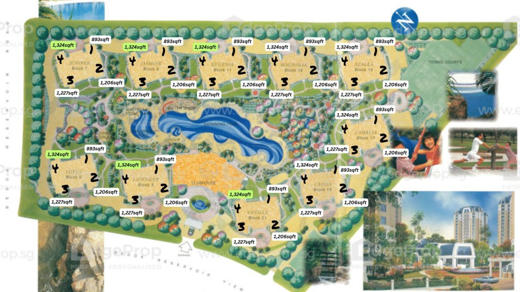 Aquarius by the Park floor plan stacks