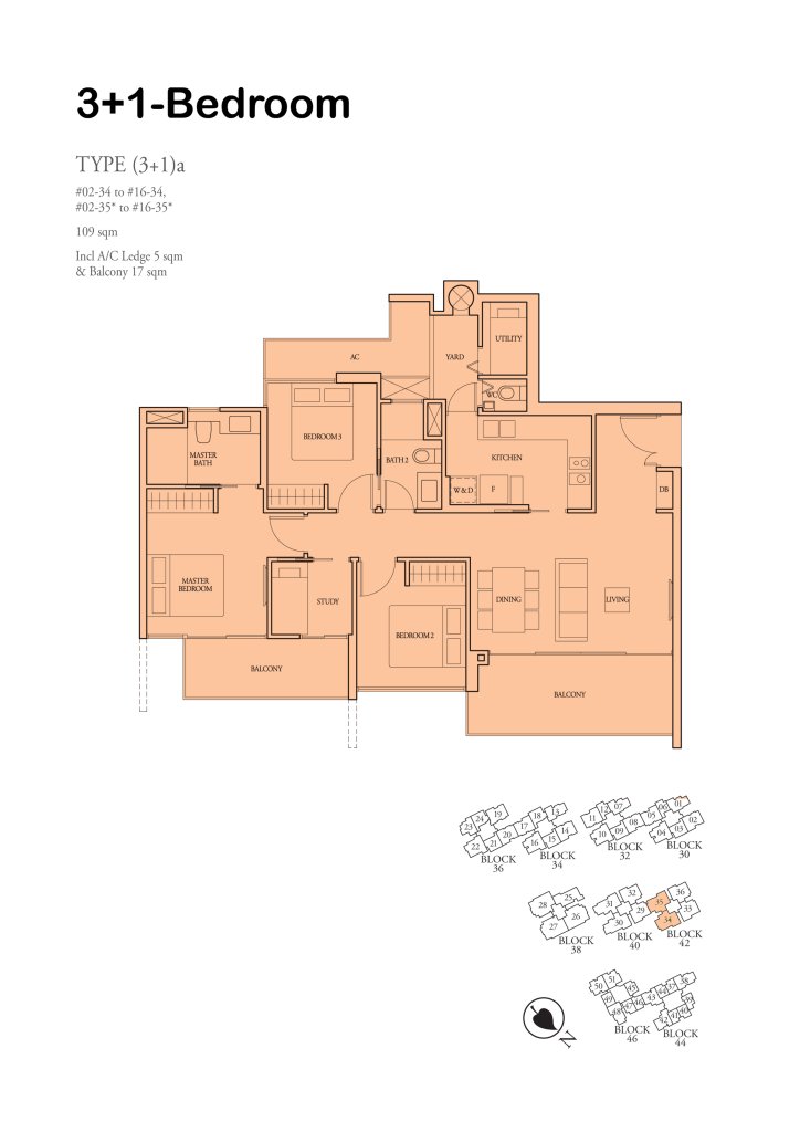 Bartley Ridge floor plan 1,173 sqft Type (3+1)a