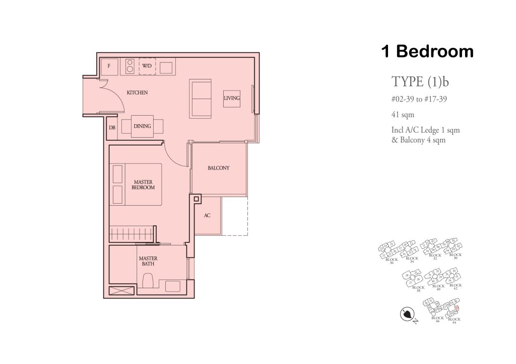 Bartley Ridge floor plan 441 sqft Type (1)b
