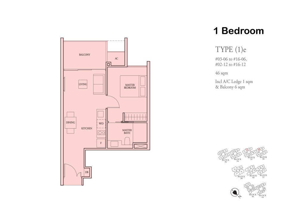 Bartley Ridge floor plan 495 sqft Type (1)e