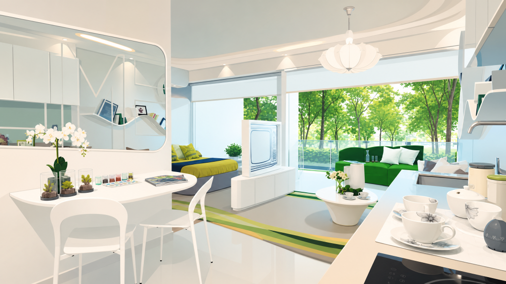 Bartley Ridge show suite living and dining interior
