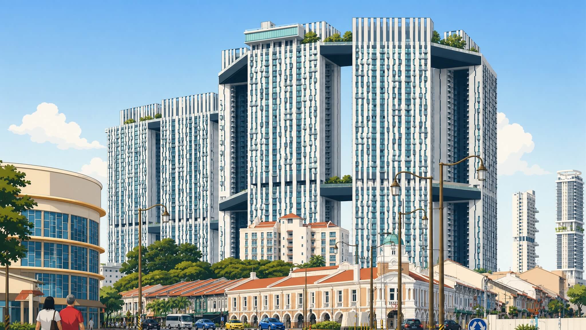 Pinnacle at Duxton HDB towers - upgrading from HDB to condo without paying ABSD in Singapore