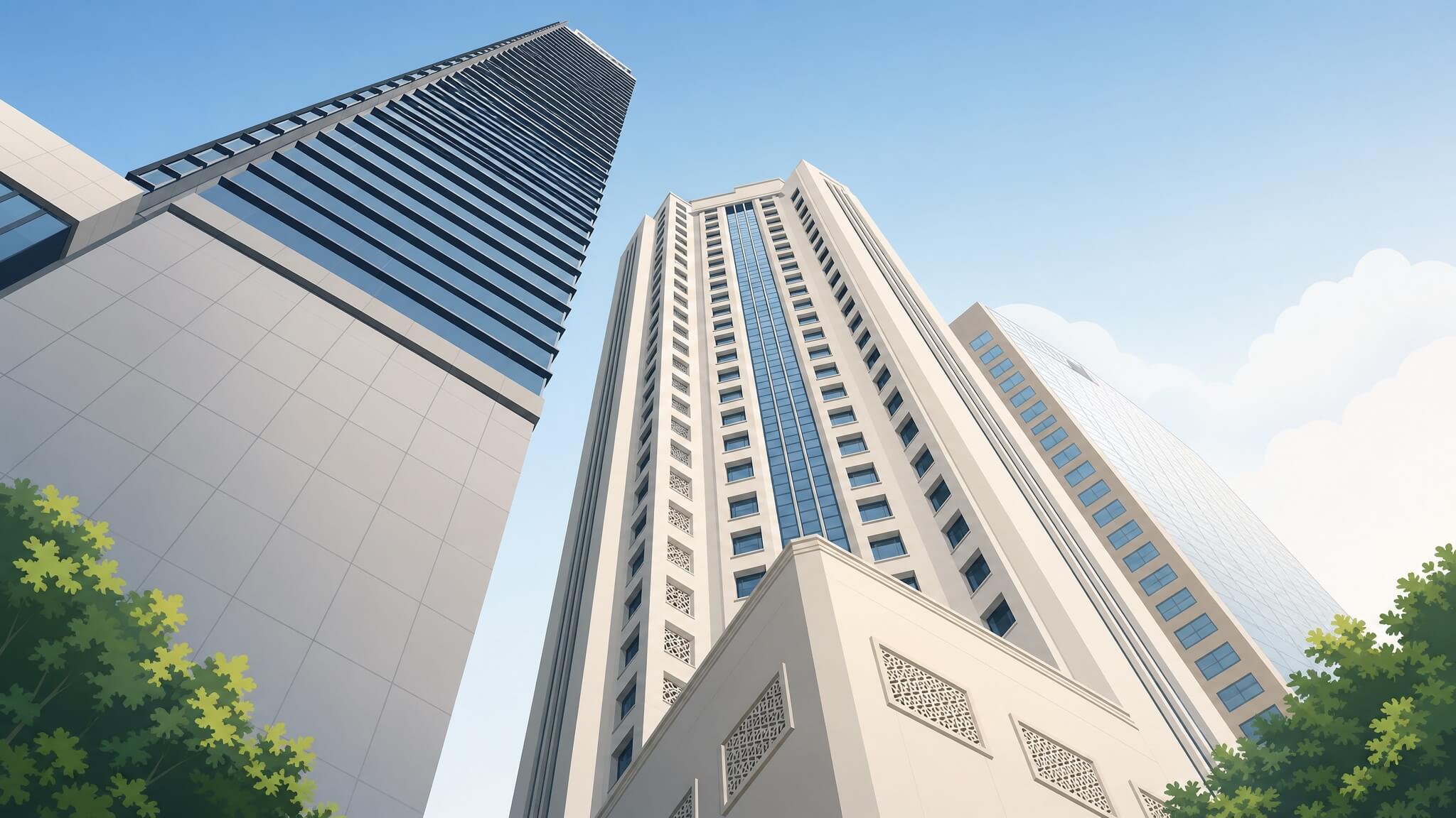 Bank towers in Singapore CBD - choosing a Singapore housing loan
