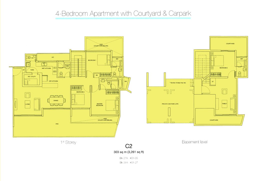 Botannia floor plan 3,261 sqft Type Type C2