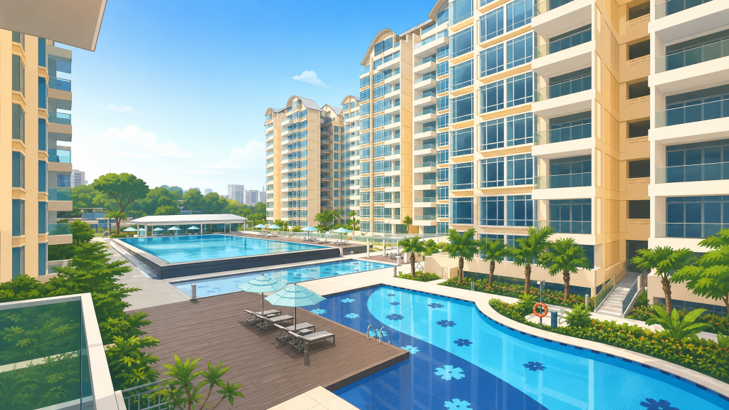 Carabelle pool deck and blocks