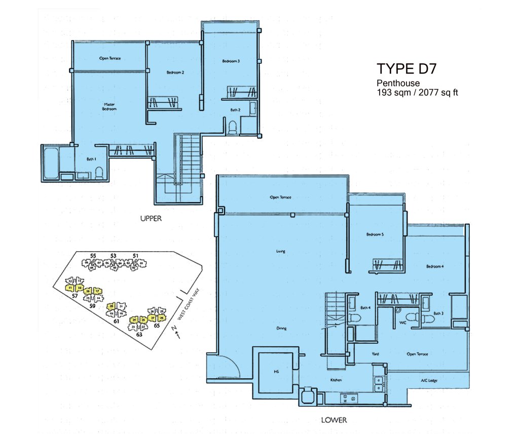 Carabelle floor plan 2,077 sqft Type D7