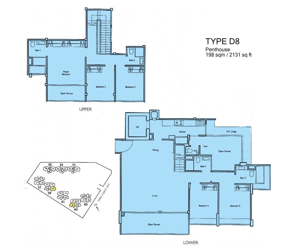 Carabelle floor plan 2,131 sqft Type D8