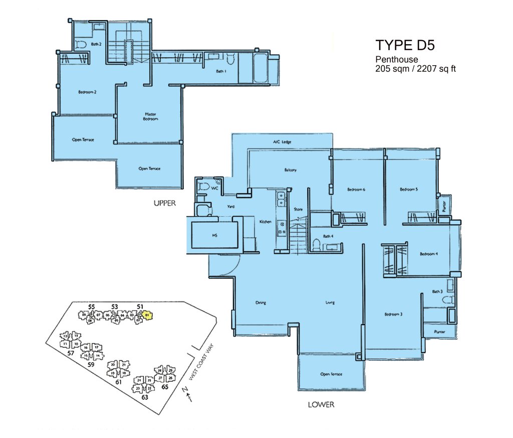 Carabelle floor plan 2,207 sqft Type D5