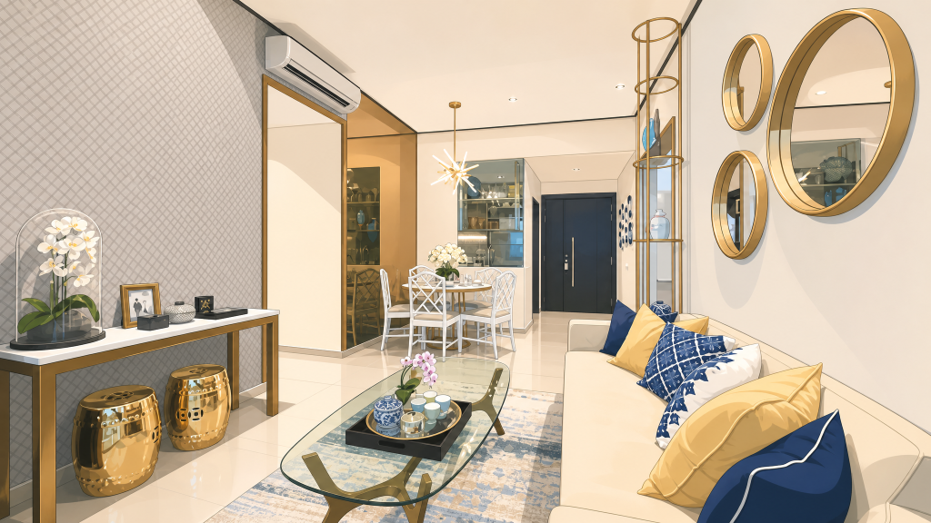 Carpmael Thirty-Eight living and dining area interior