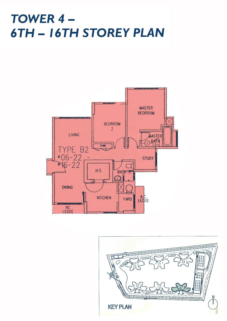 Casablanca floor plan 926 sqft Type B2