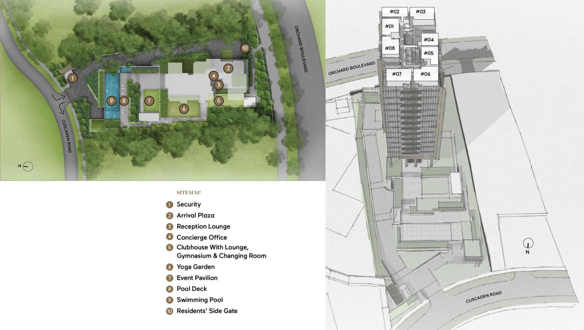 Cuscaden Reserve site plan