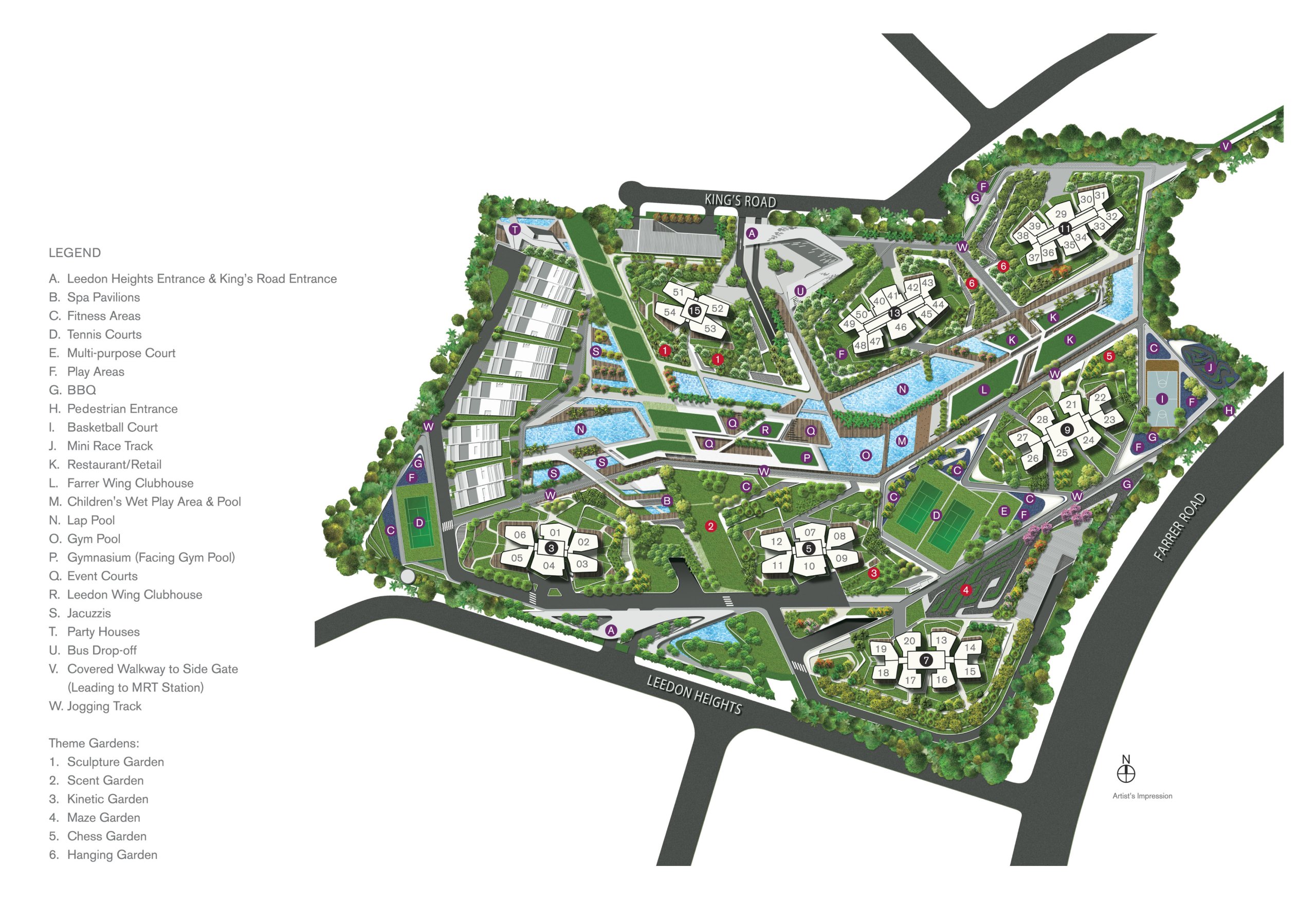 D'Leedon site plan