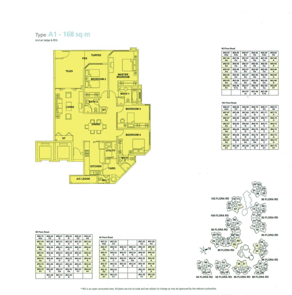 Edelweiss Park Condominium floor plan 1,808 sqft Type TypeA1