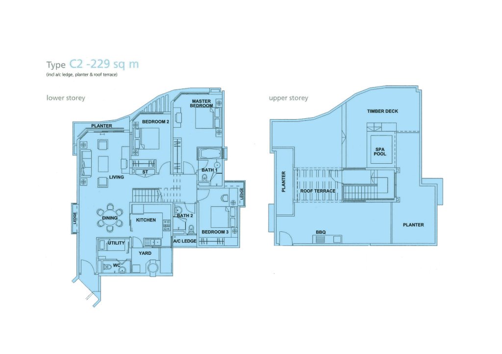 Edelweiss Park Condominium floor plan 2,465 sqft Type C2
