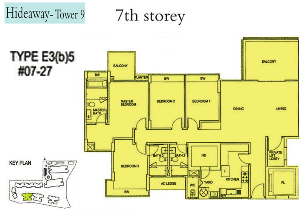Floridian floor plan 1,851 sqft Type E3B5