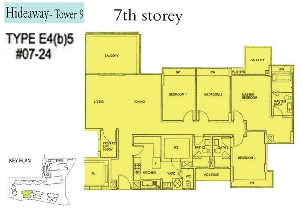 Floridian floor plan 1,862 sqft Type E4B5