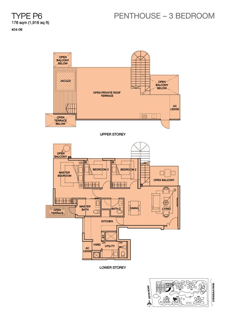 Foresque Residences floor plan 1,916 sqft Type P6