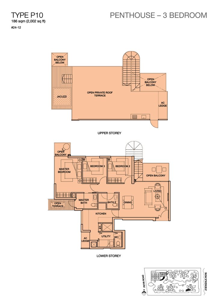 Foresque Residences floor plan 2,002 sqft Type P10