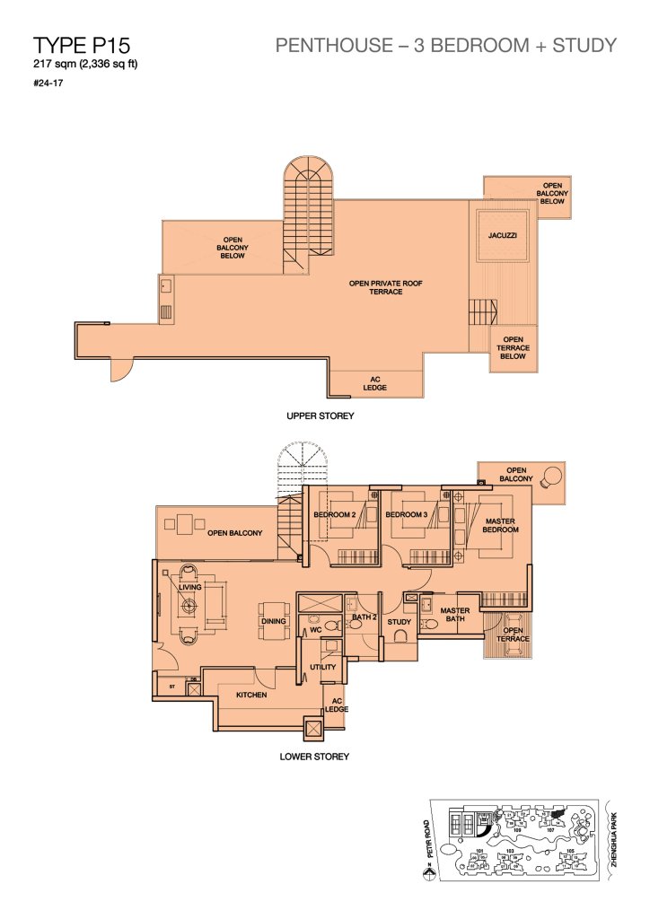 Foresque Residences floor plan 2,336 sqft Type P15