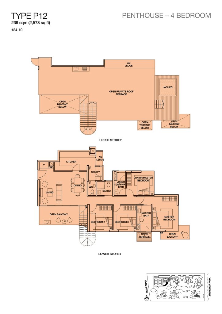 Foresque Residences floor plan 2,573 sqft Type P12