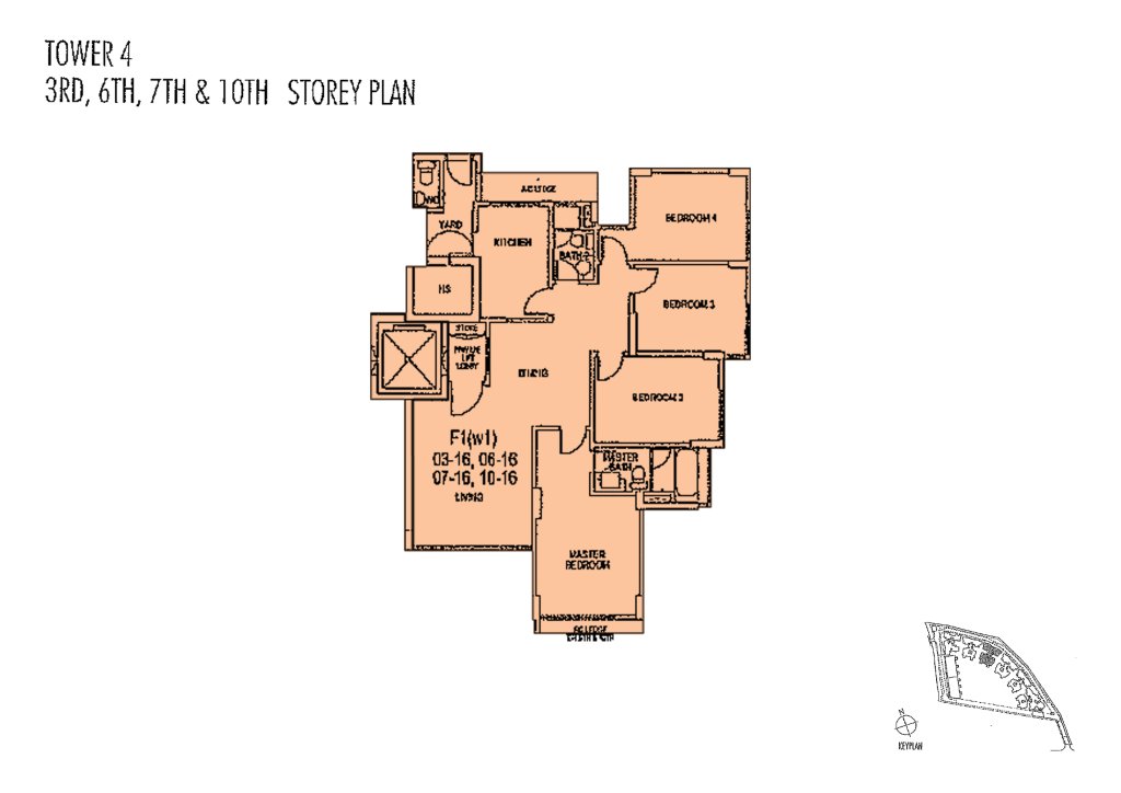 Gardenvista floor plan 1,346 sqft Type F1