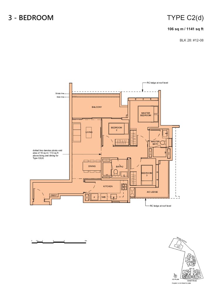 Haus on Handy floor plan 1,141 sqft Type C2(d)