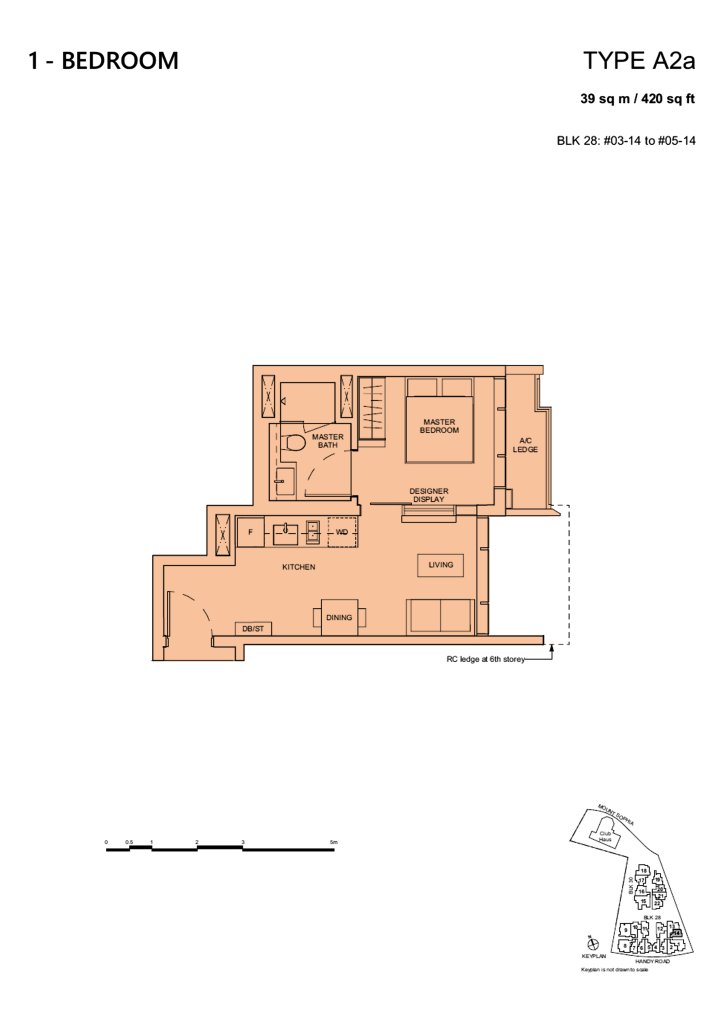 Haus on Handy floor plan 420 sqft Type A2a