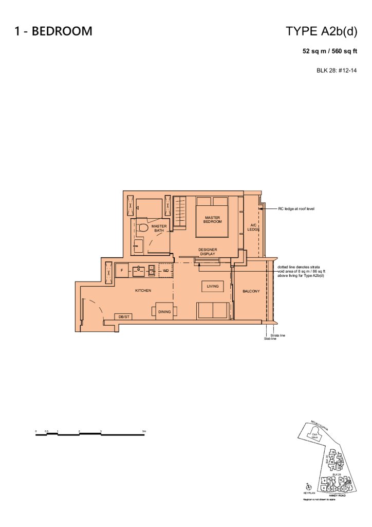 Haus on Handy floor plan 560 sqft Type A2b(d)