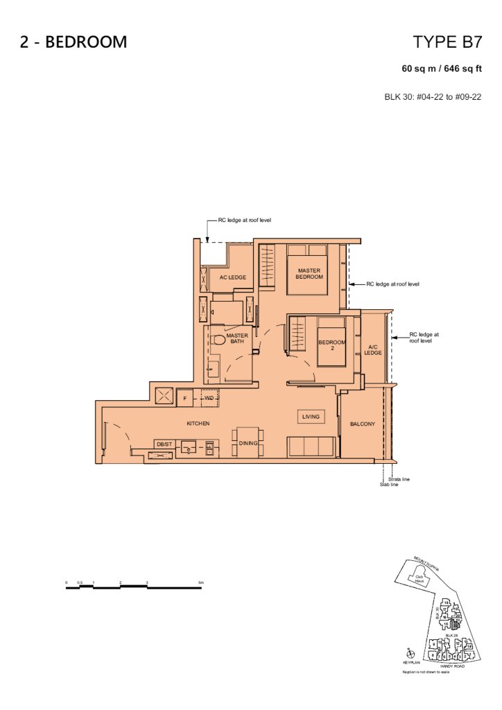 Haus on Handy floor plan 646 sqft Type B7
