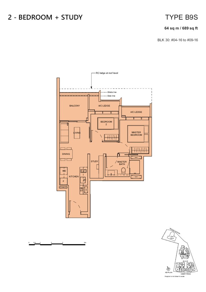 Haus on Handy floor plan 689 sqft Type B9S
