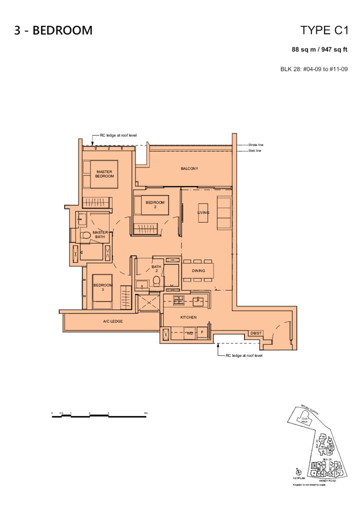 Haus on Handy floor plan 947 sqft Type C1