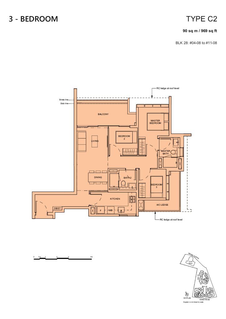 Haus on Handy floor plan 969 sqft Type C2