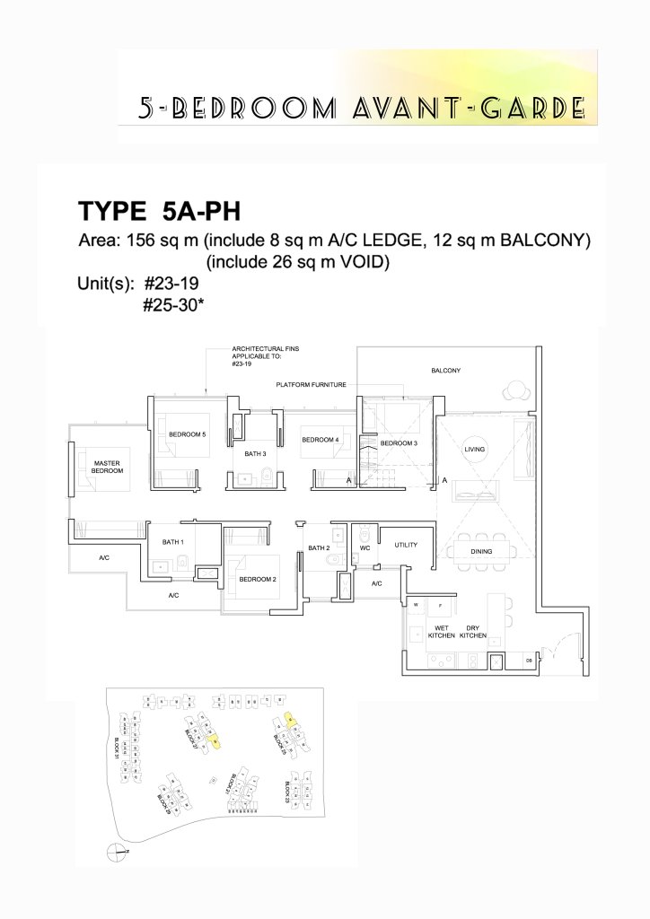 High Park Residences floor plan 1,679 sqft Type 5A-PH