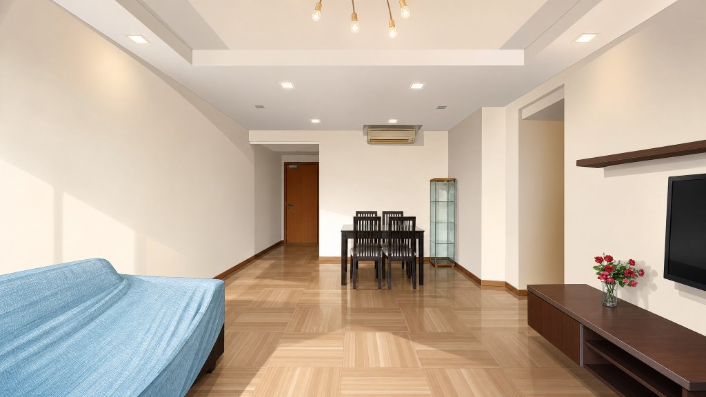 Hillview Regency living and dining interior