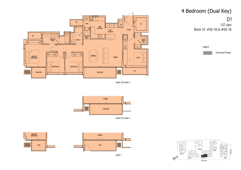 Jervois Mansion floor plan 1,475 sqft Type D1