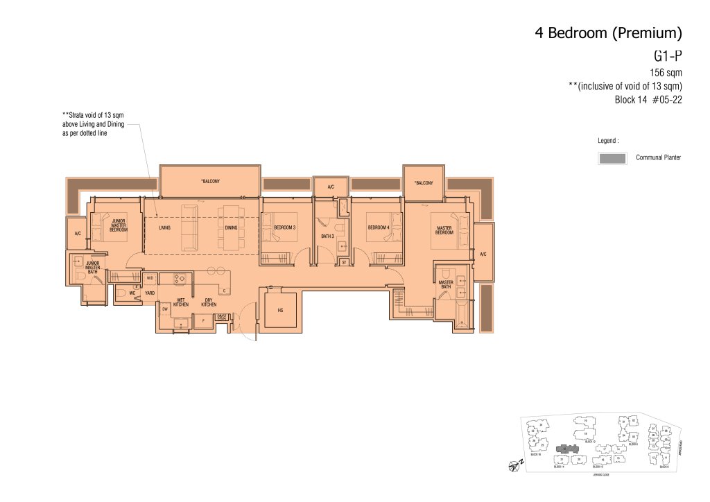 Jervois Mansion floor plan 1,679 sqft Type G1-P