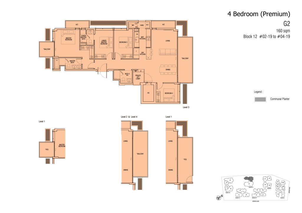 Jervois Mansion floor plan 1,722 sqft Type G2