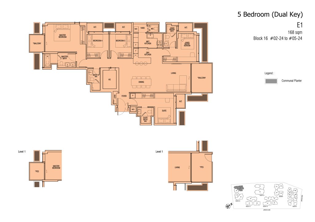 Jervois Mansion floor plan 1,808 sqft Type E1