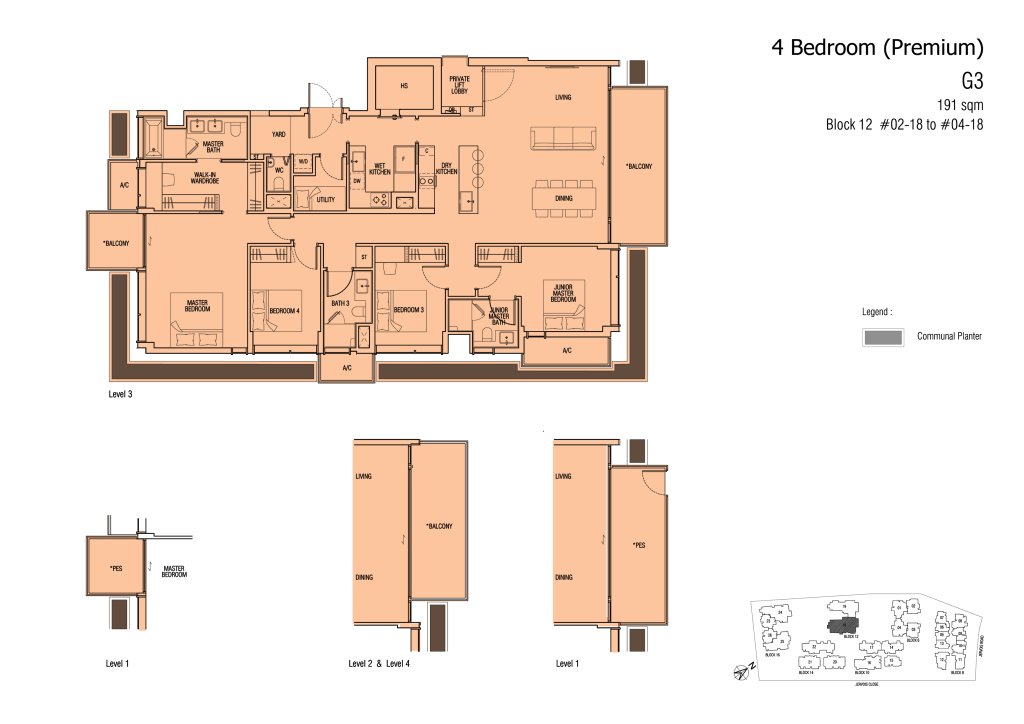 Jervois Mansion floor plan 2,056 sqft Type G3
