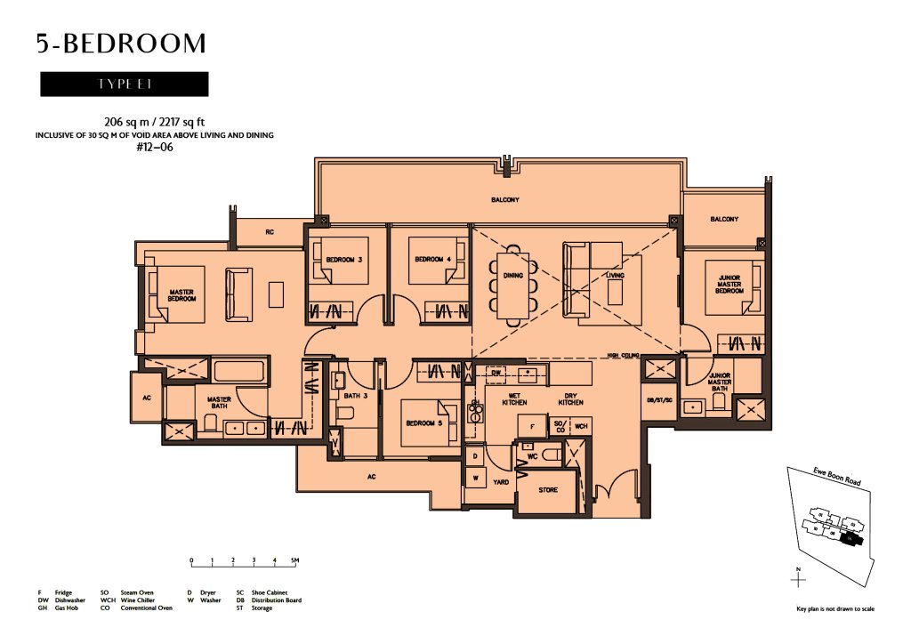 Juniper Hill floor plan 2,217 sqft Type E1