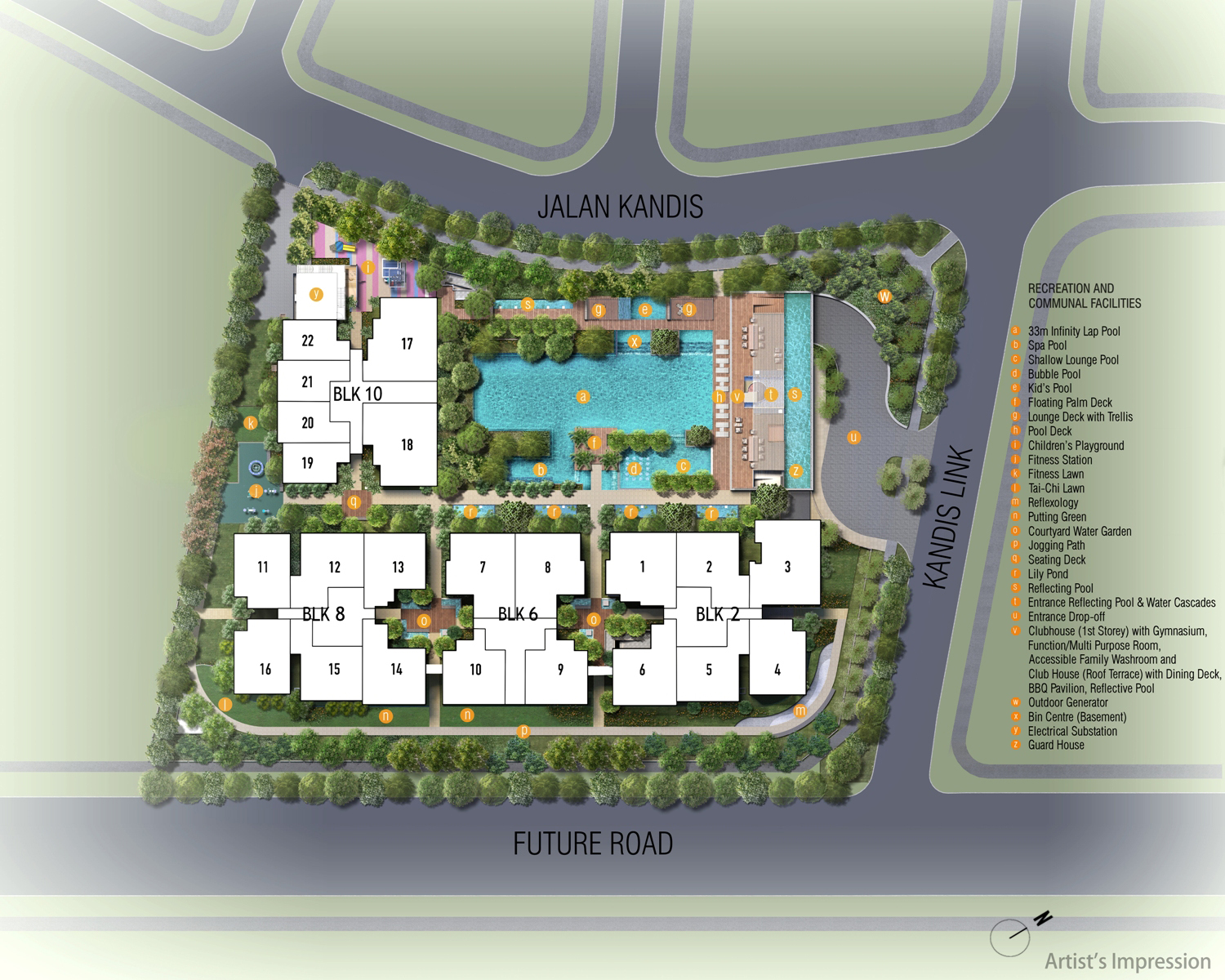 Kandis Residence site plan
