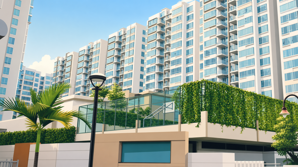 Kovan Melody main entrance and guardhouse